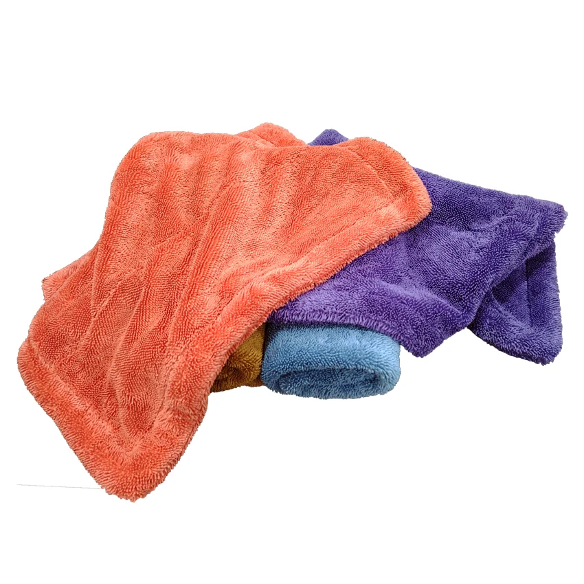 Wholesale 40 X 40 cm 1400 GSM Quick-Dry Water-absorption Car Wash Microfiber Towel Longer Fiber Cotton Seat Cover Woven