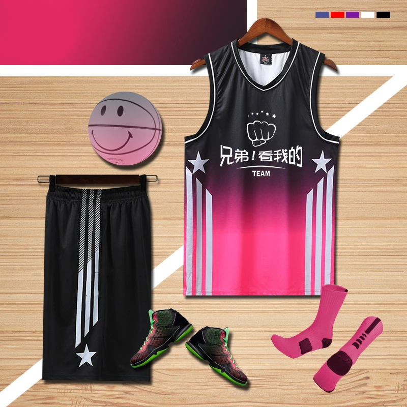 

Custom 2021 blank basketball jersey wear QUICK DRY sublimation youth mesh purple men basketball uniform