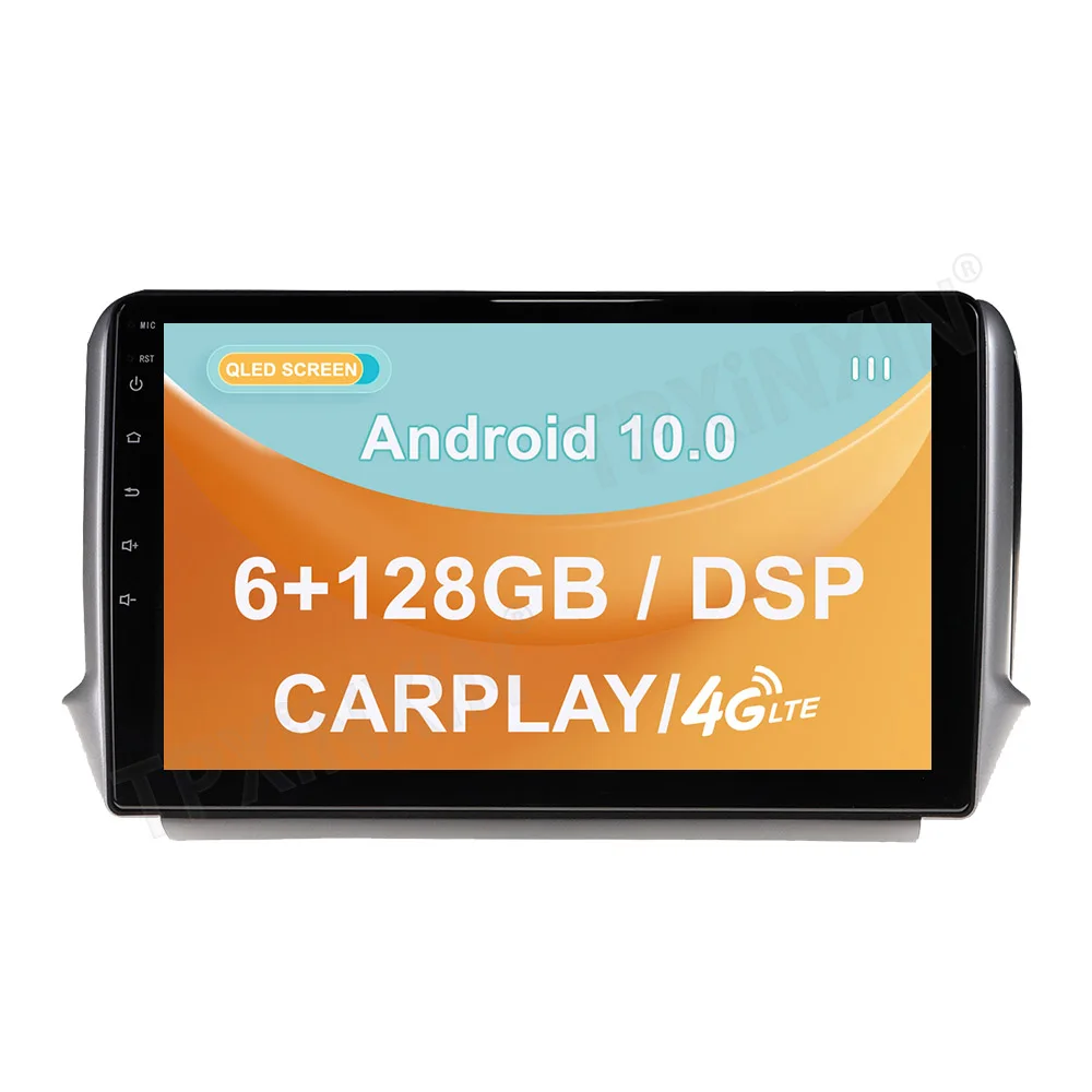 

Android 10 6G + 128GB for Peugeot 2008 208 2011 - 2019 GPS Car Navigation Multimedia Player Carplay Stereo Video Radio DSP Host