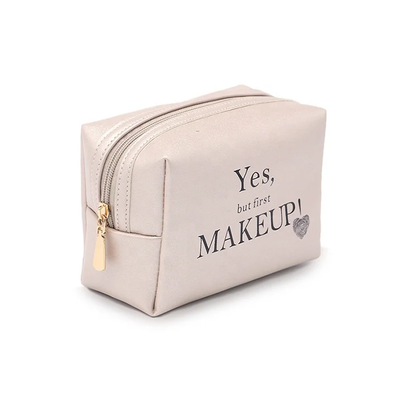 

New style popular storage organizer portable printing make up bags pu with logo