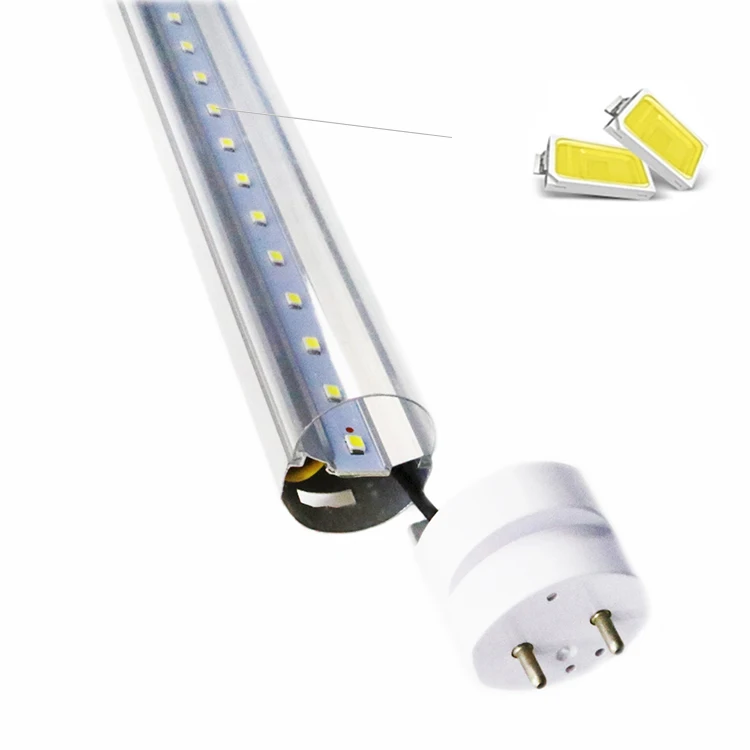 Hot sale T5 T8 SMD2835 chips 120lm/w FA8 G13 integrated 4ft 24W led tube light for office home
