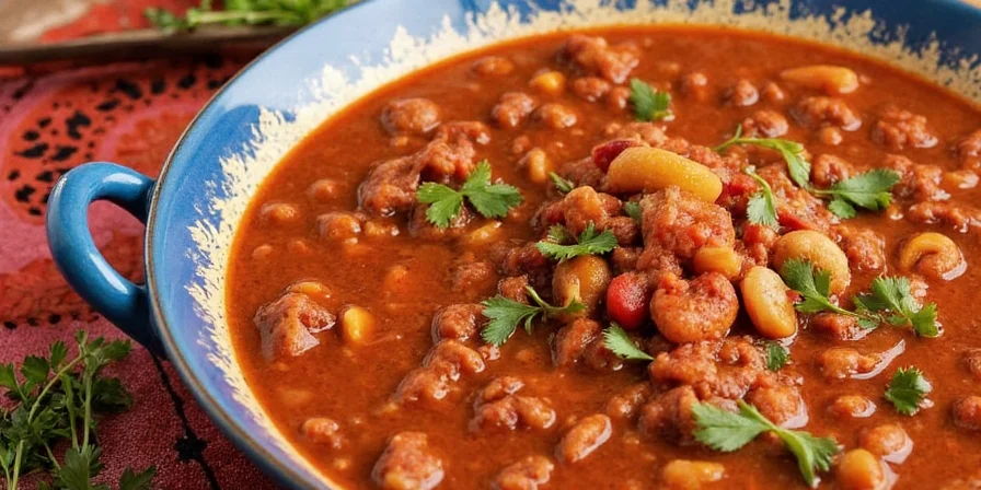Serving Khoresht with warm bread and yogurt