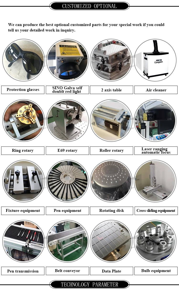 20w 30w mini split type fiber laser marking machine for communications/medical/bathroom equipment