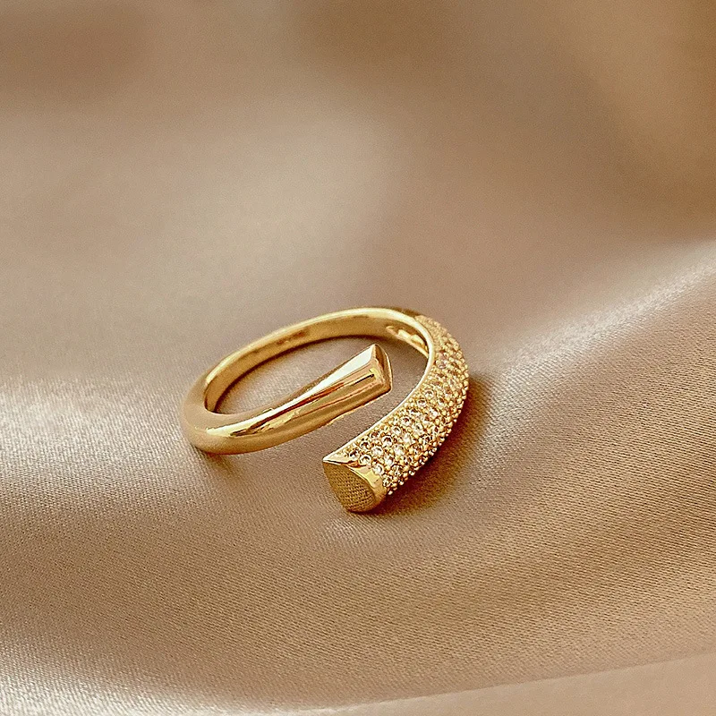 

woman ring enamel adjustable rings with ring box package