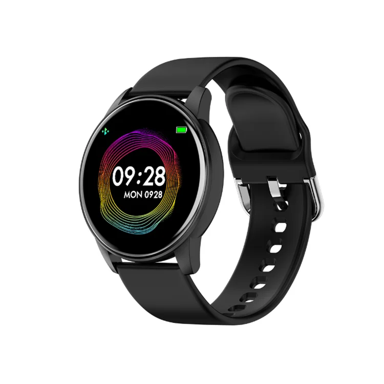 

2021 new round touch screen sports fitness fashion smart watch ZL01 For iOS Android smart wristband