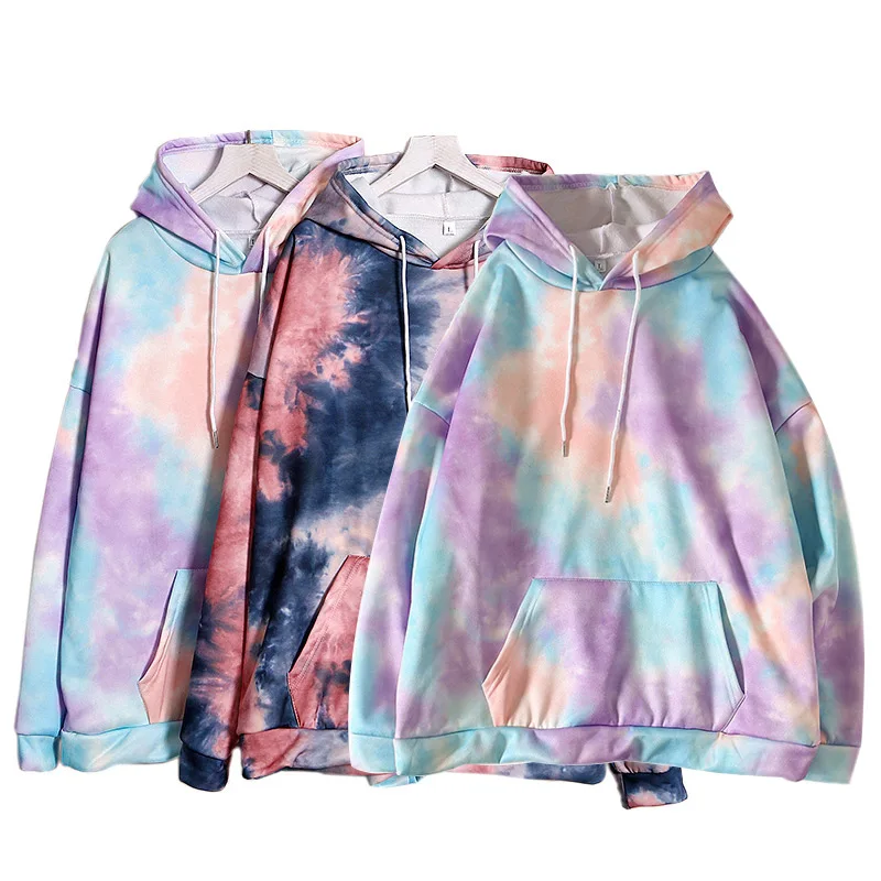 

2021 Agreat OEM Tie-dye Oversize Pullover Tie-dye Hoodie Custom Printing Organic Cotton Wholesale hoodies, Customized color