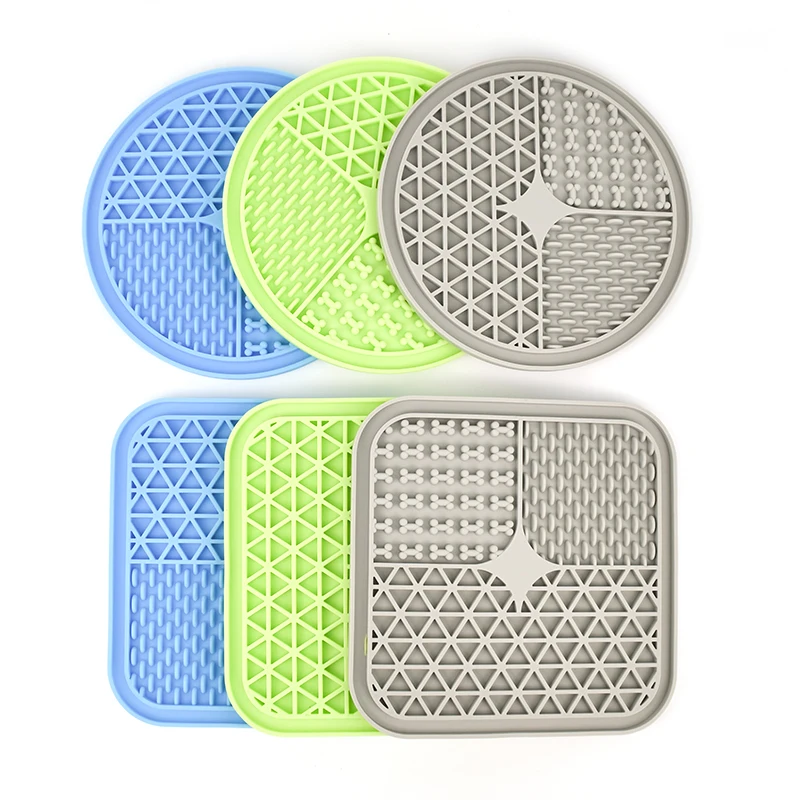 

Wholesale Pet Slow Feeder Silicone Lick Mat Eco-friendly Durable Dog Lick Pad for Dogs Pet Bowls & Feeders Bowls Cups & Pails