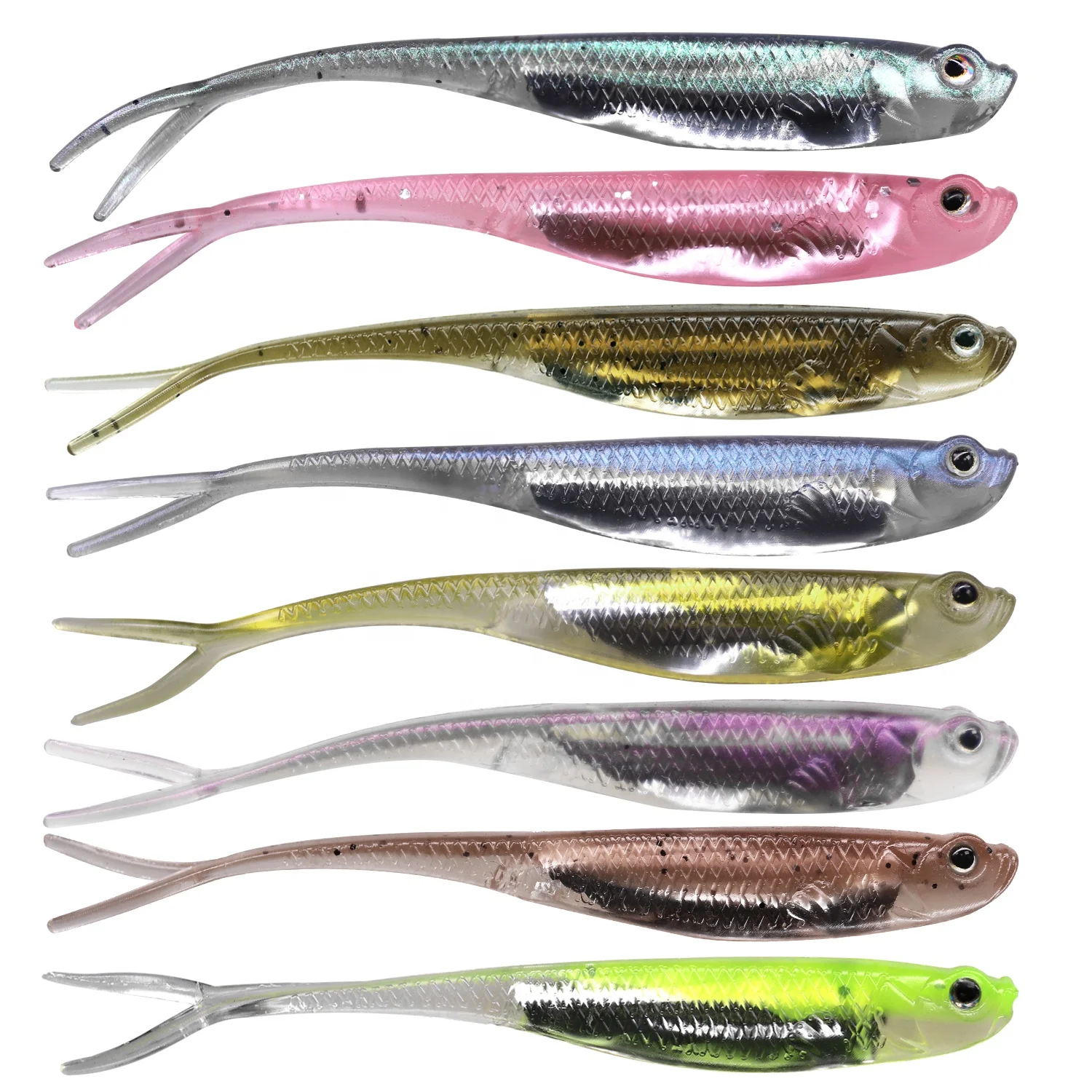 

stock is available, Fishing Soft Lures 7.5cm 1.8g Soft Jerk Shad Bait Fishing Worm Swimbaits Silicone Soft Lure For Carp Fishing, Mixed colour