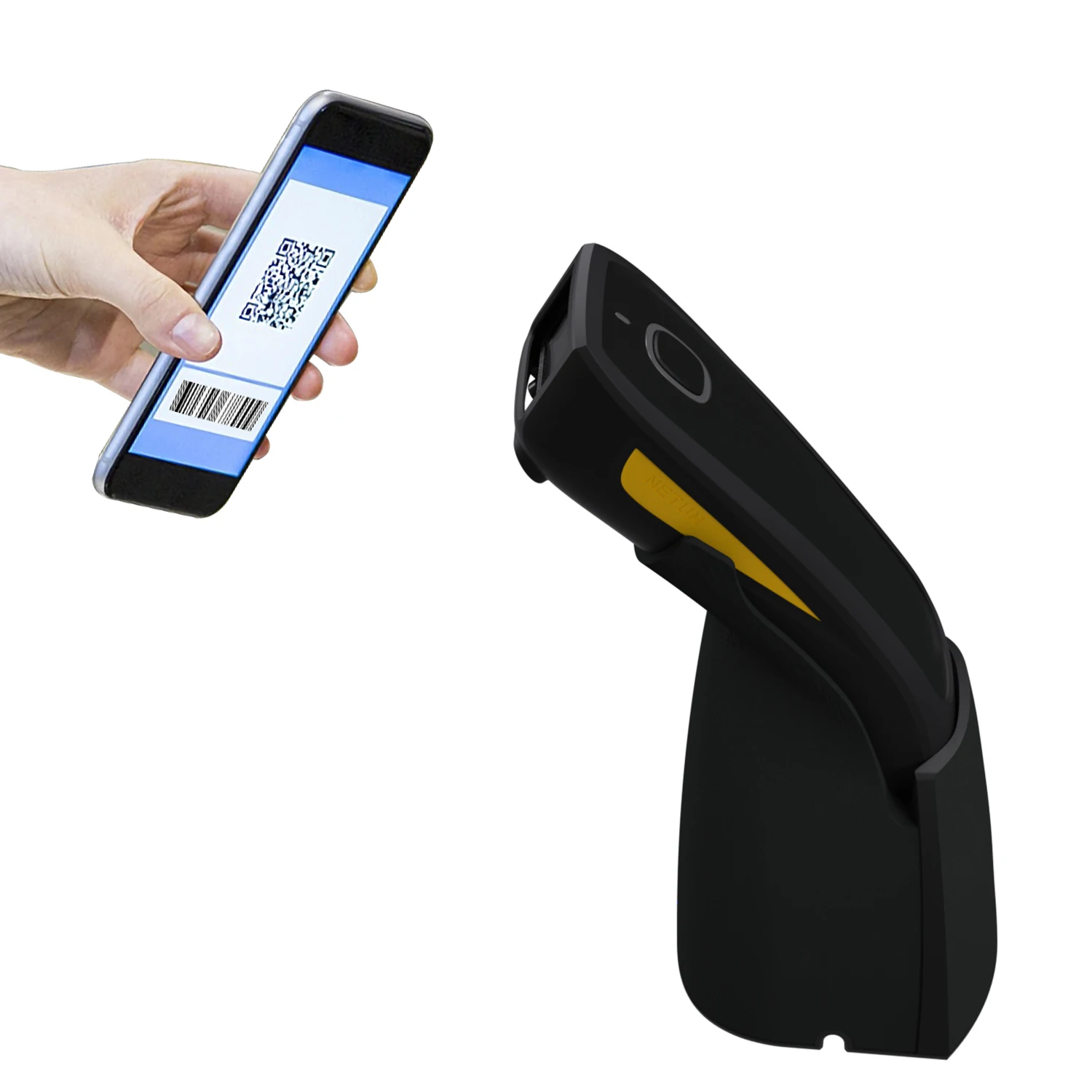 

Netum C750 Alipay Payment Barcode Scanner Automatic Scanning Wired Usb 2D Qr Code Reader Computer Scanners With Charging Base