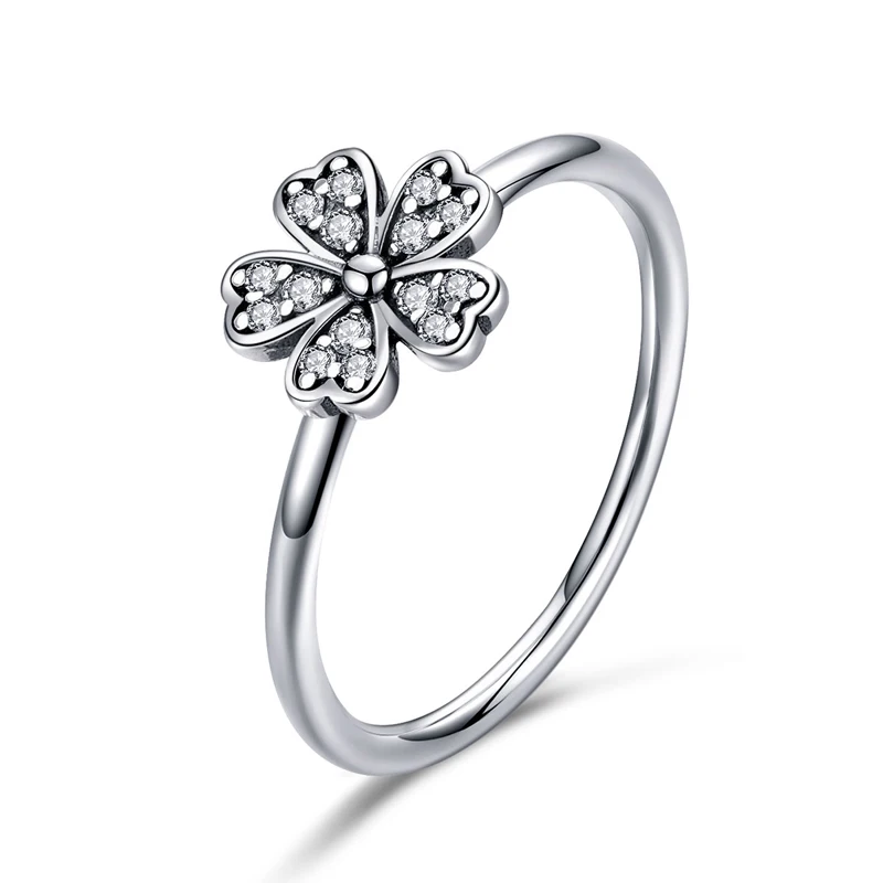 

Ladies Ring Big Flower Design Zircon 925 Sterling Silver Ring For Woman