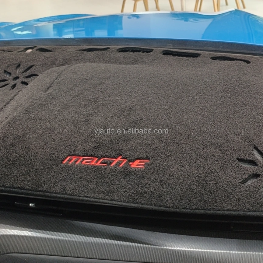 

New 2021 Sun Shade Pad Carpet Mat Dashboard Cover Car Part For Ford Mustang Mach-E, Black