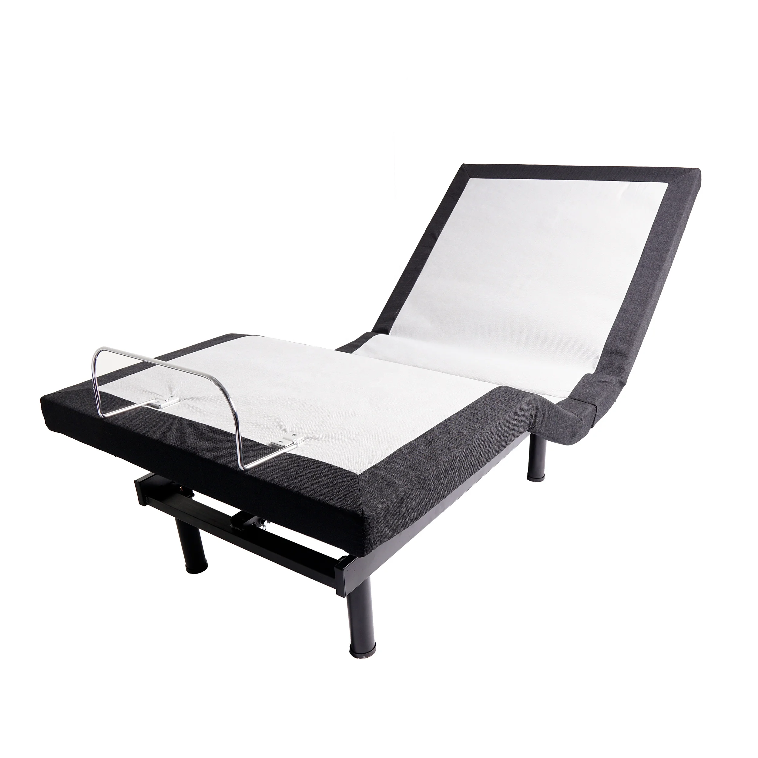 
Comfort Upholstered Adjustable Bed Base, Wireless Remote, easy installation Full A person Black soft bag Adjustable electric Bed 