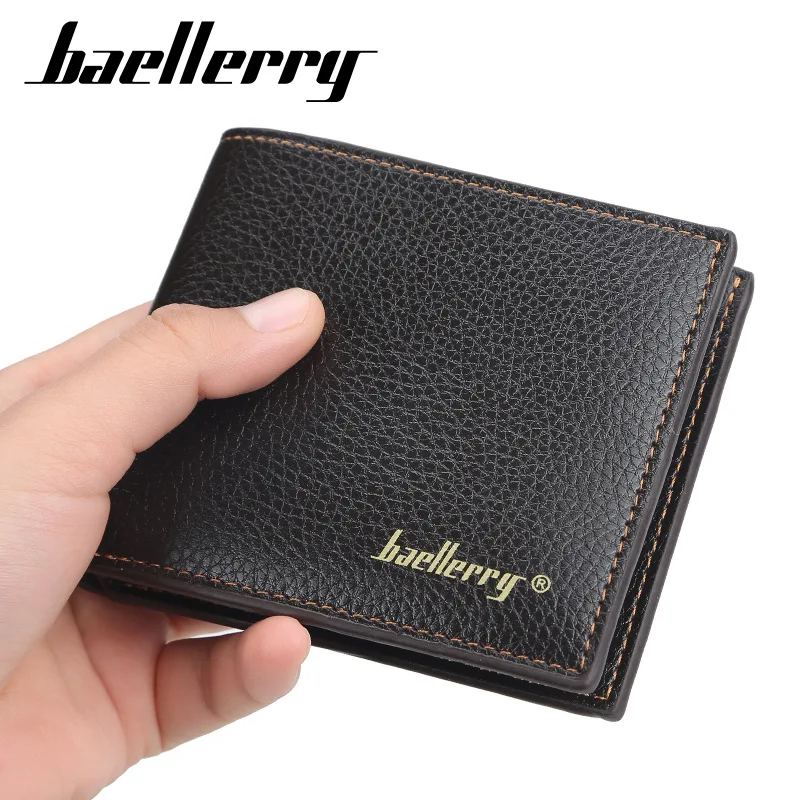 

Baellerry Leisure Style Slim Mens Wallet Coin Pocket Vertical Brown Leather Gents Wallet, Black,coffee