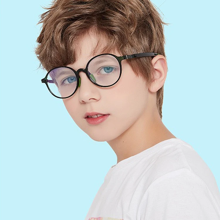 

SKYWAY High Quality TR90 Round Frame Boys Girls Eye Wear Eyeglasses Frames Kid Anti Blue Light Blocking Glasses