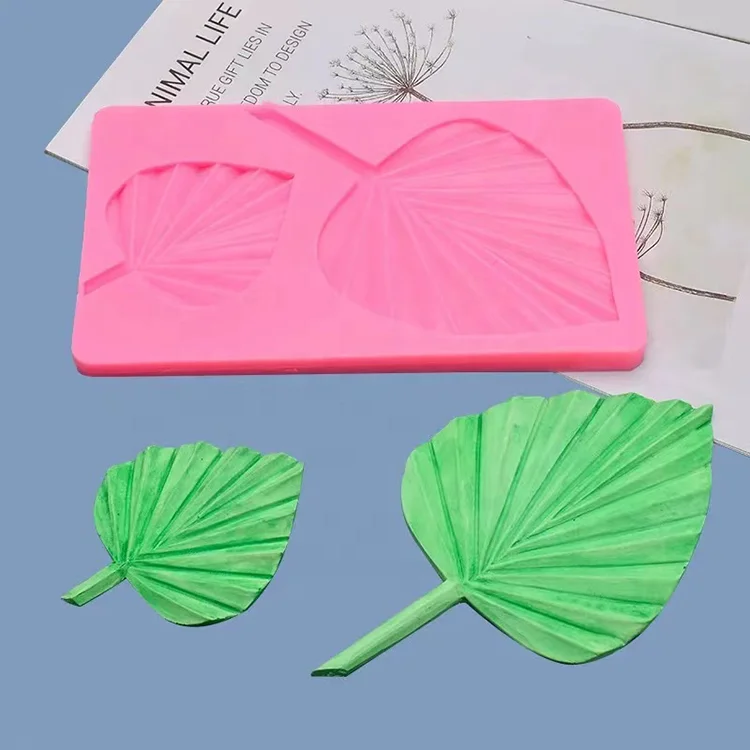 

Fan Leaf Shape Fondant Silicone Mold DIY Cake Decoration Chocolate Molds
