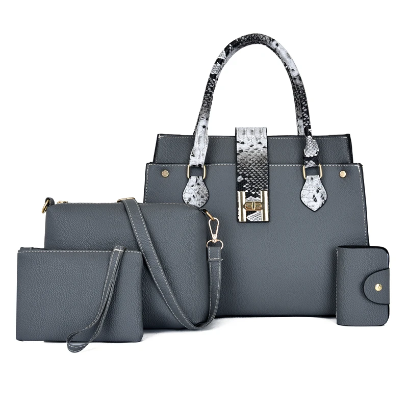 

New arrival women handbag Messenger Bag Fashion 4pcs in 1Set Hand Bags for ladies