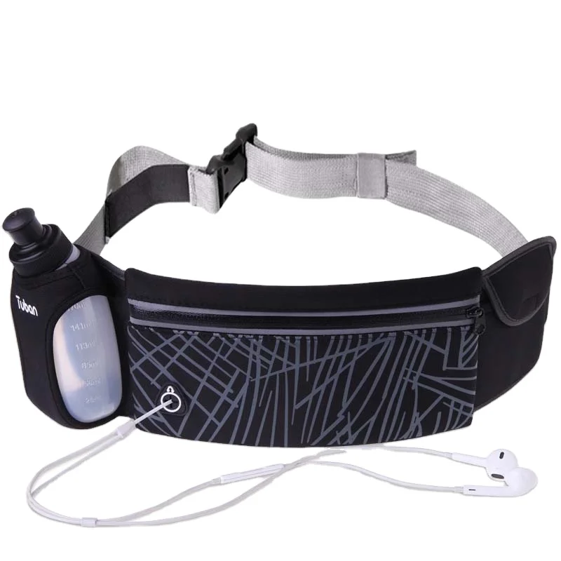 

Close Fitting Sweat Absorb Mini Phone Holder Running Waterproof Waistband Bags Sports Outdoor Multi-functional Waist Bags