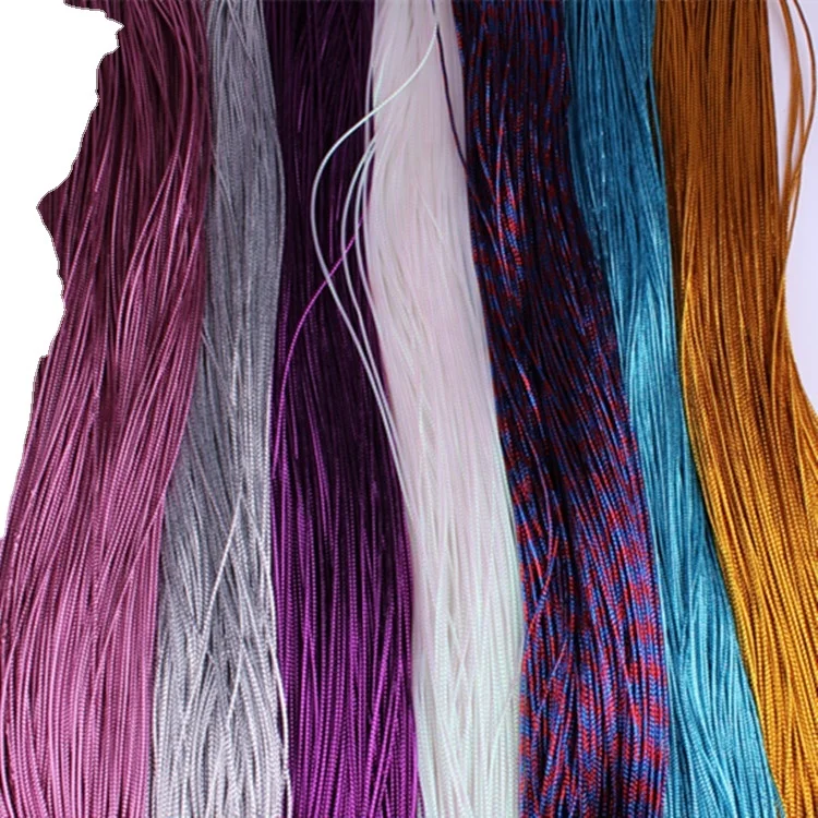 

MYSURE 100m rainbow color metallic hair strings for braids bair string for braids hair ties women rainbow hair braid string