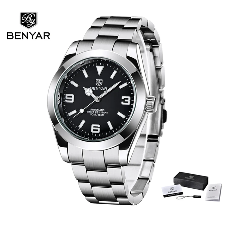 

BENYAR 2021 New Men Automatic Mechanical Watch Top Brand Men's Fashion Waterproof Sport Watch