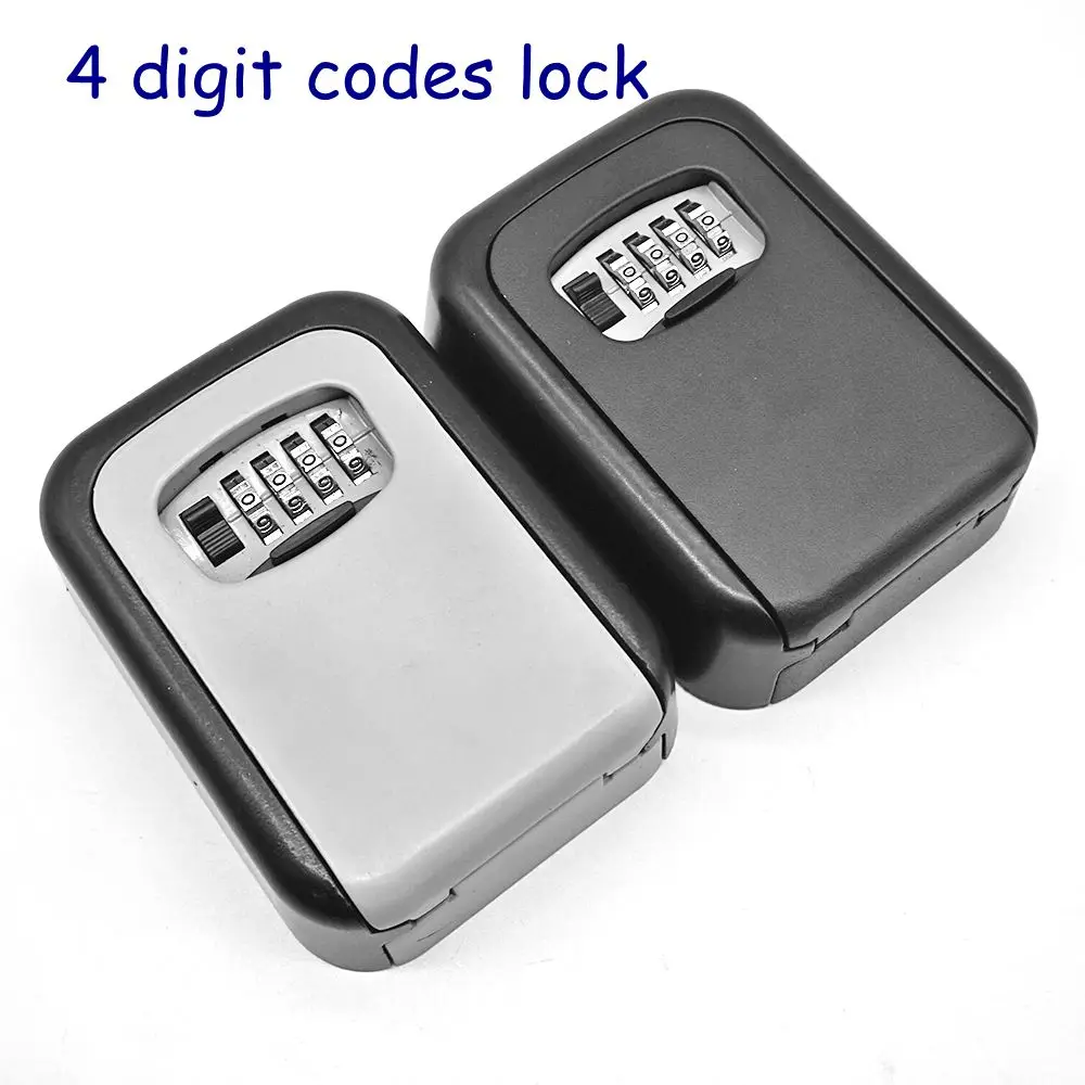 4digit Combination Code Wall Mounted Key Storage Lock Box For House