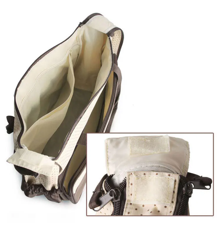 Wholesale adult baby diaper bag set fashion designer diaper tote bag