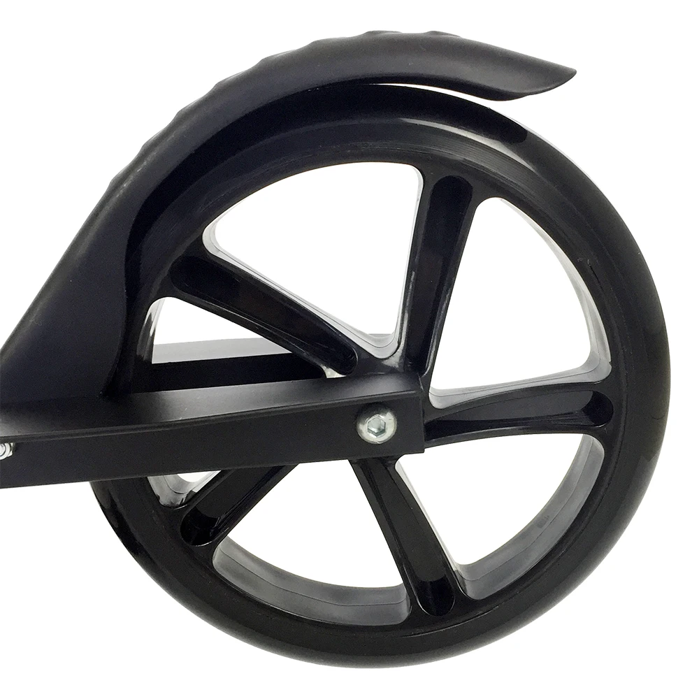 Oxelo Folding 200mm Big Pu 2 Wheel Adult Kick Scooter With Hand Disc Brake Buy 200mm Pu Wheels