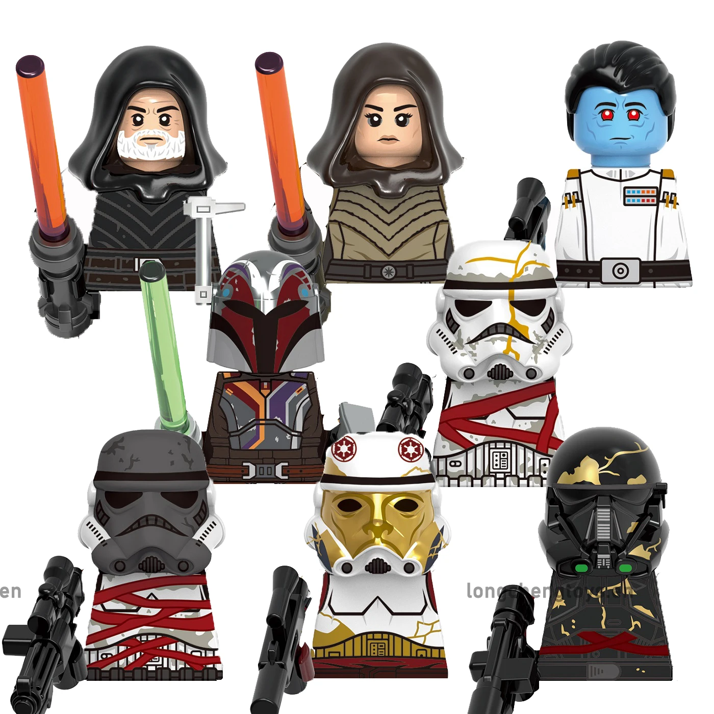 

SW Movie Baylan Skoll Guard Thrawn Sabine Wren Captain Enoch Death Trooper Building Blocks Figures For Children Gift Toys G0161