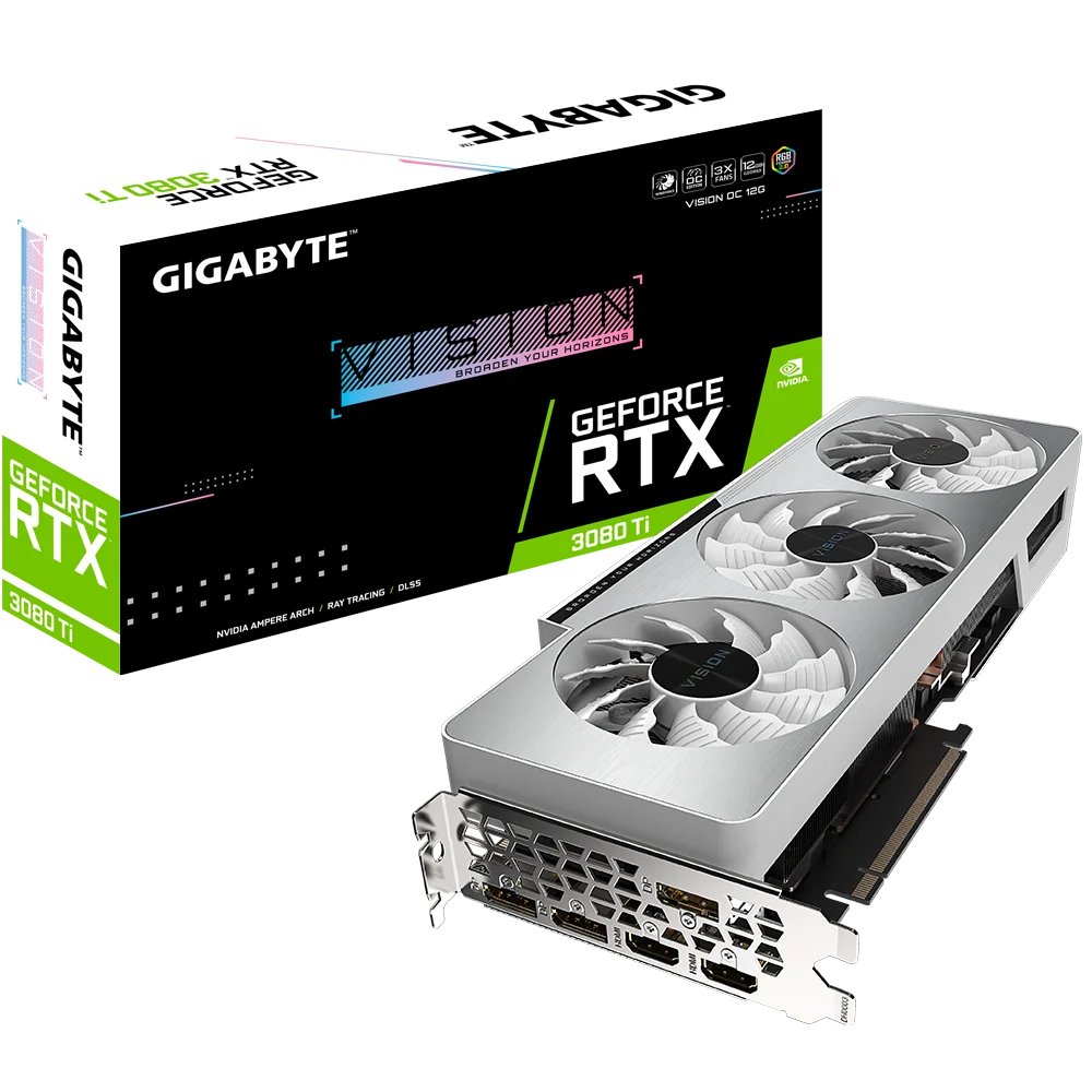 

NEW LIST GIGABYTE GeForce RTX 3080 Ti VISION OC 12G 3080TI VIDEO GRAPHICS CARD