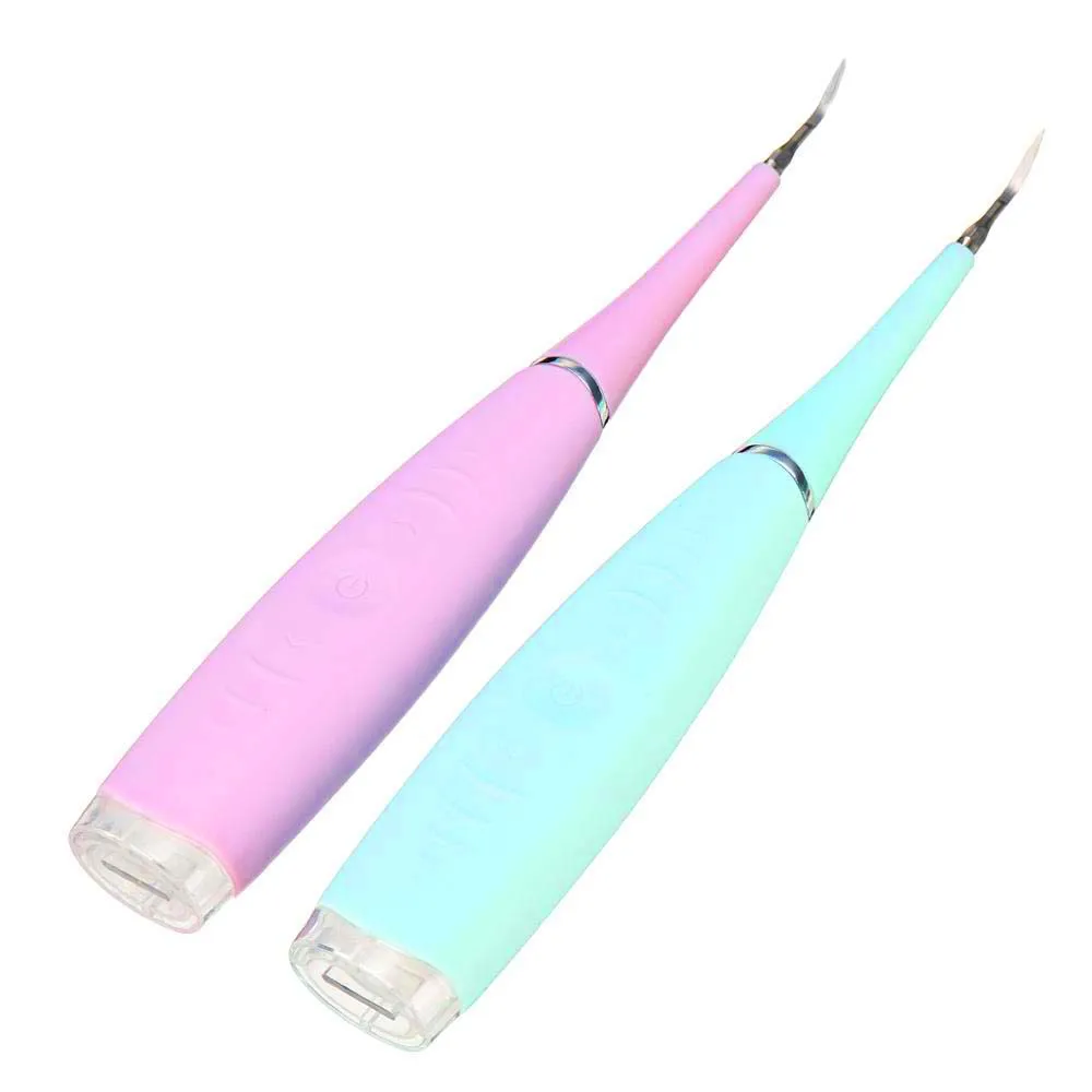 

High Frequency Vibration Scraper Tooth Stain Removal Electric Dental Callus Remover, Blue and pink