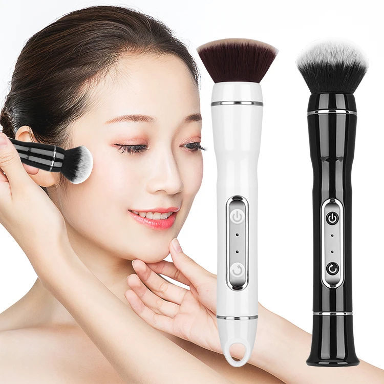 

Hot sale soft Imported fiber hair makeup brush foundation eye shadow electric makeup brush set for home use