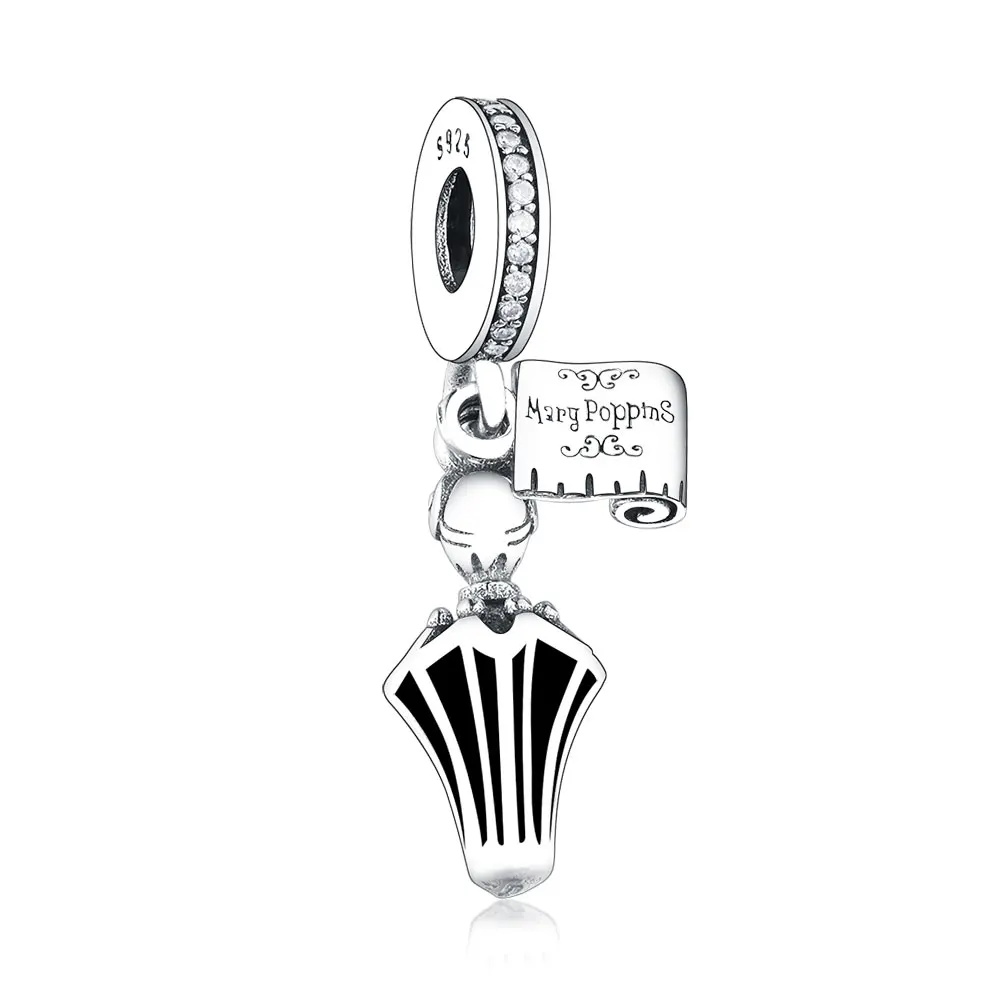 

Wholesale 925 Sterling Silver Mary Poppins Umbrella Pendant Beads Charms fit Pandora Charm Bracelet Jewelry Making