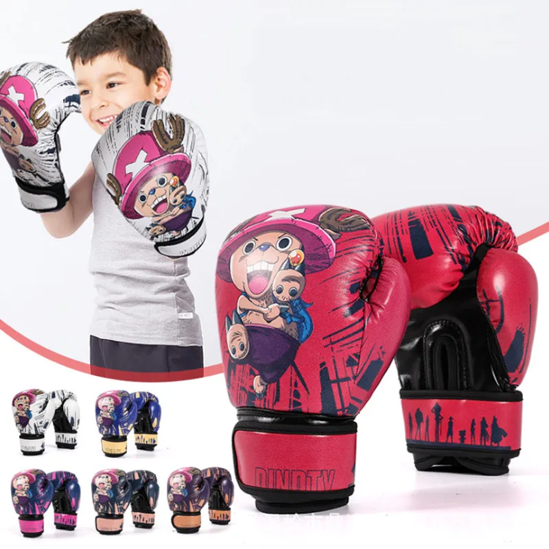 

Boxing Gloves Children Muay Thai Karate Leather Sparring Heavy Workout MMA Training Pro Mitts Workout taekwondo gloves