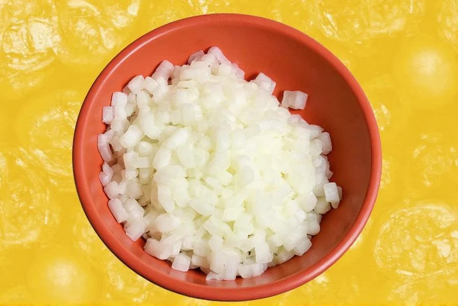 Bowl of marinade with onion minced mixed in