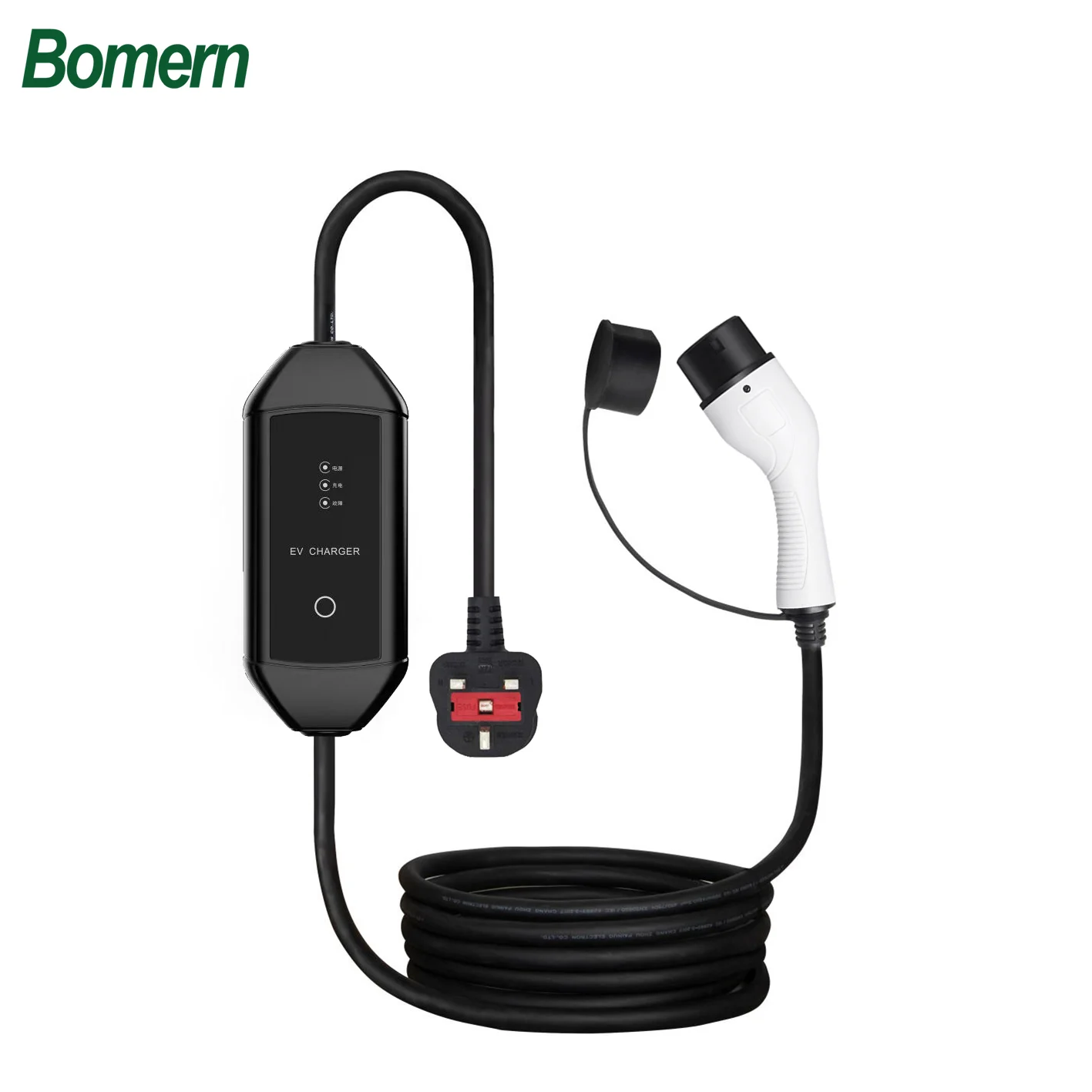 

Electric vehicle charger Type 2 16A 3.5KW AC portable charger with LCD screen