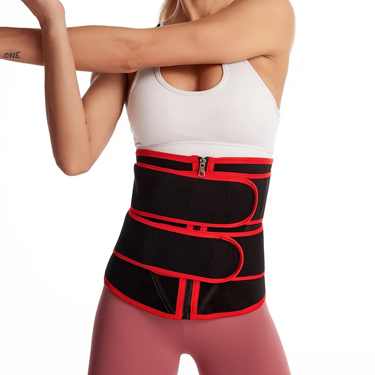 

Neoprene Waist Trimmers Hot Sale High Quality Body Shaper Women Slimming Waist Trainer, Red,black