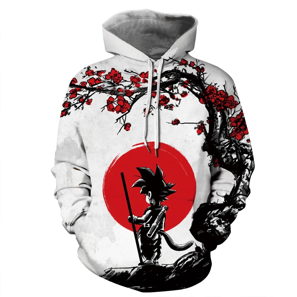 

Custom wholesale high quality printed cotton fabric pullover hooded sweater men