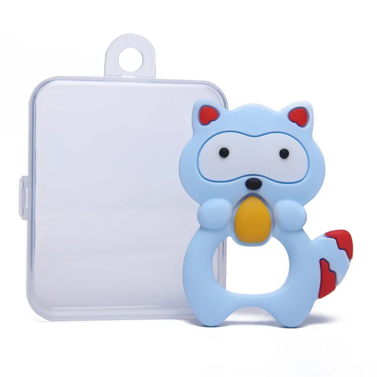 
Silicone Baby Elephat Teething Toys The Teether Holder Best for Sore Gums Pain Relief Eco Friendly BPA Free & Freezer Safe 