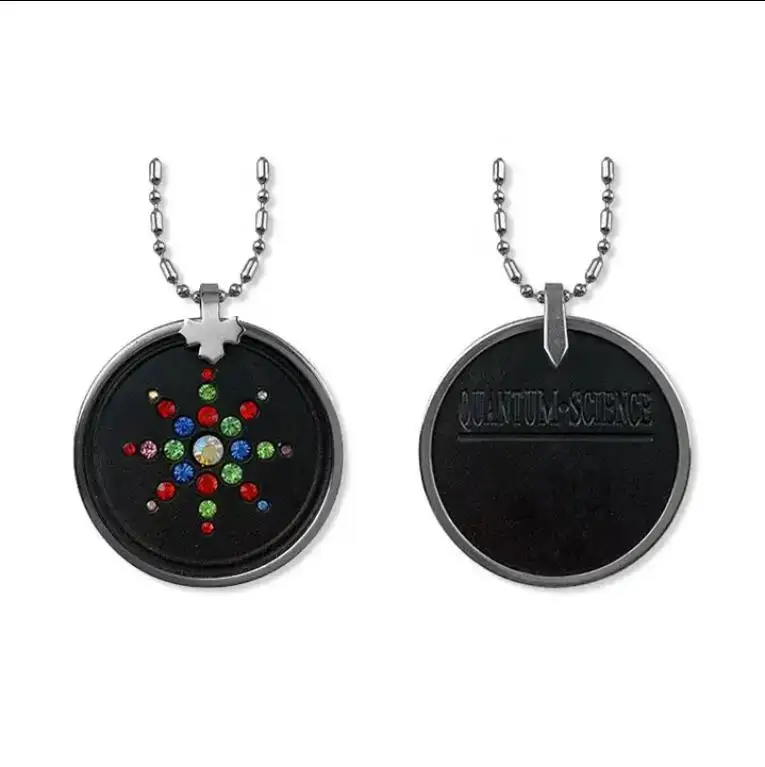 Ebuty Customizable Quantum Bio Solar Energy Science Pendant for Children Featuring Tourmaline and Crystal