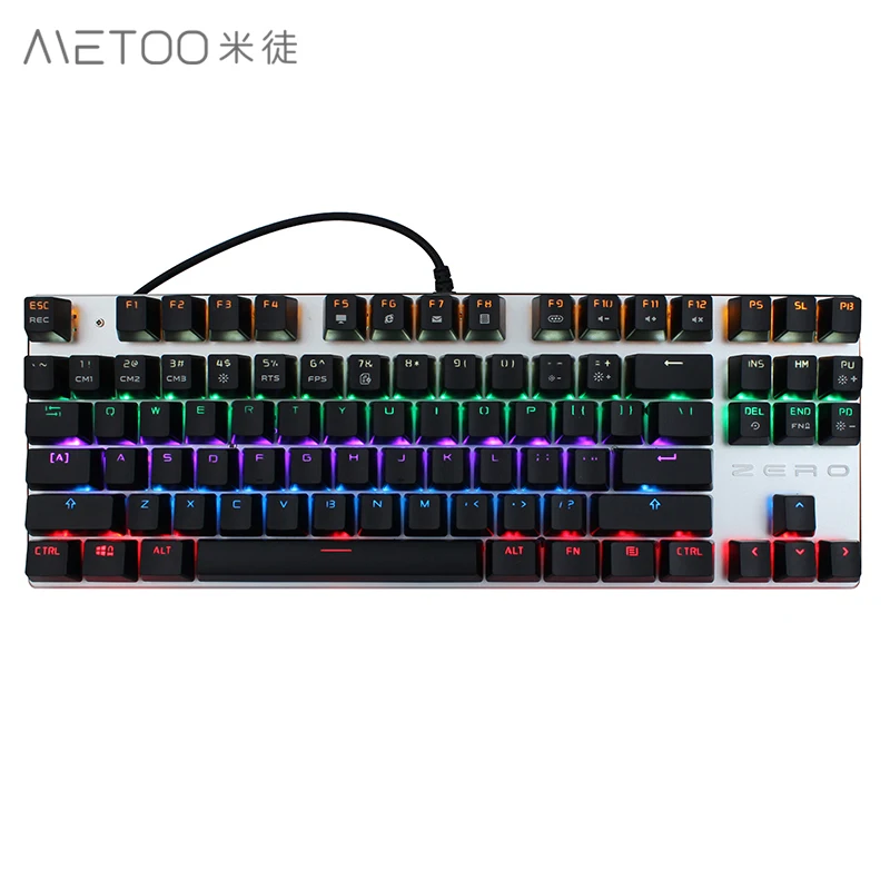 

Free Gift METOO X76 USB Backlight PC Wired keyboard 87 Keys Mechanical keyboard Gamer Computer Gaming Keyboard