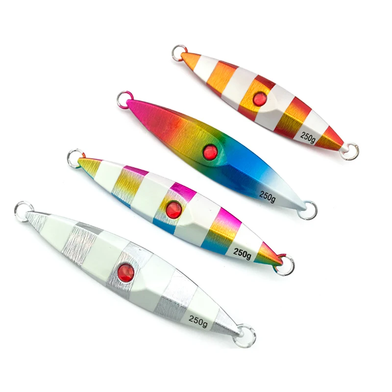 

Jigging Lure Artificial Baits Metal Slow Pitch Glow Saltwater Fishing For Summer, 5 colors