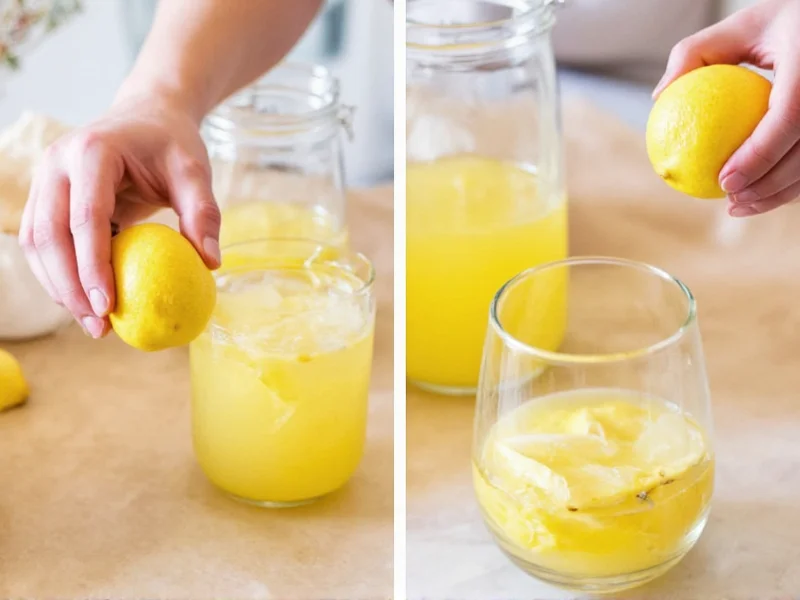 Step-by-step lemon juicing technique for homemade lemonade