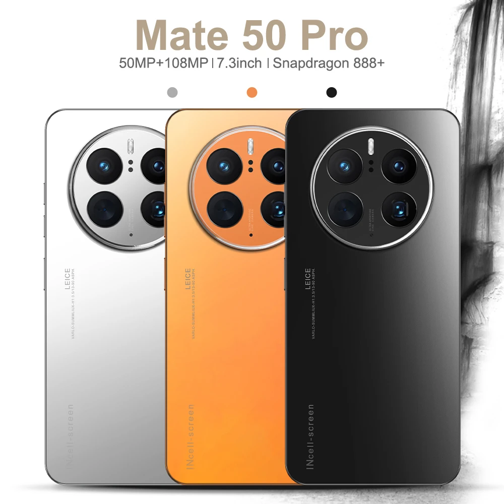 

OEM ODM Mate50 PRO 16GB+1TB 6.5 Inch Healthy Heart rate Celular Full Display Android 12 Mobile Cell Smart Phone Android Phone