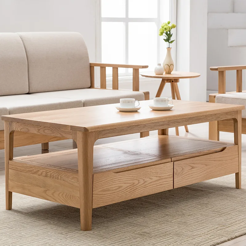 product-New design European style factory price luxury soild wooden modern coffee tea table design f-1
