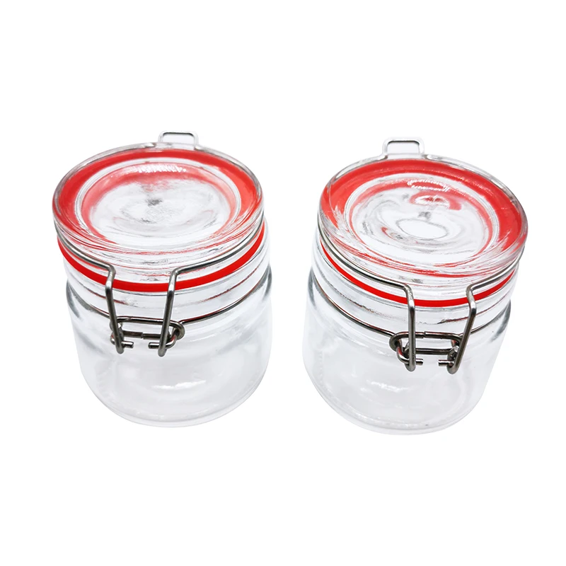 

100ml Airtight Glass Jars Food / Glass Jar with Sealing Clip Top Lid