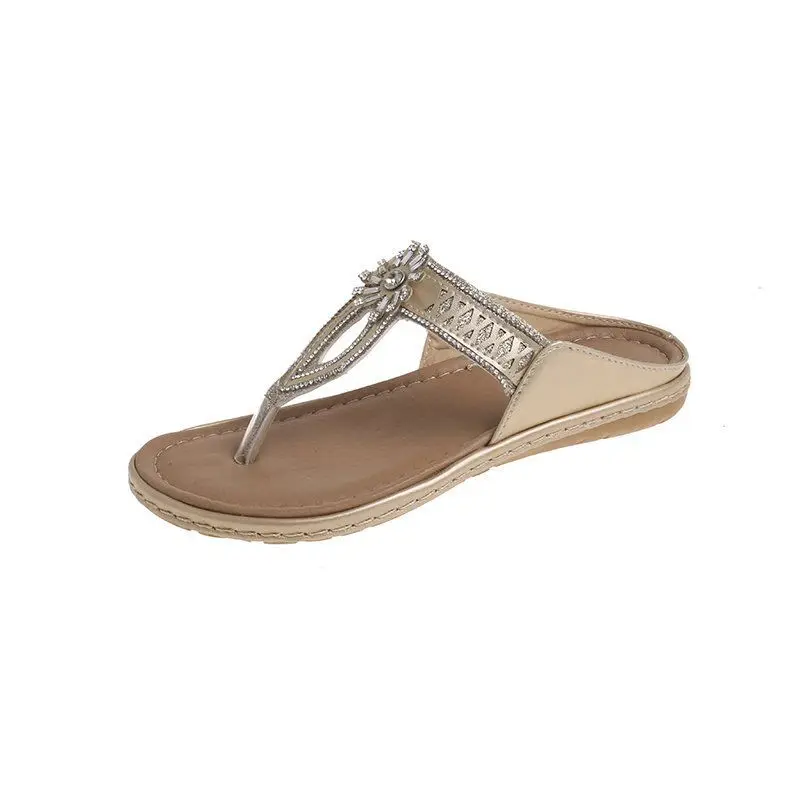 

New design hot style of Ladies Summer outside flip flops Slip with Diamonds, As picture shown or customized