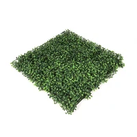 

12 Pcs 4 Layers Anti-UV Artificial Boxwood Green Panels Plastic Grass Wall Boxwood Mat Hedge for Wholesale