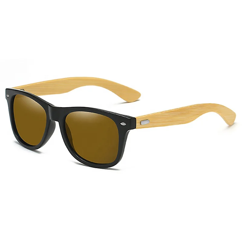 

Handmade Sunglasses Made of Environmentally Friendly Bamboo Renewable and Degradable Wood Grain Sunglasses, Multi-colored
