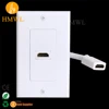 1 port Video HDMI Pigtail Cable 70*115mm US type Wall Faceplate