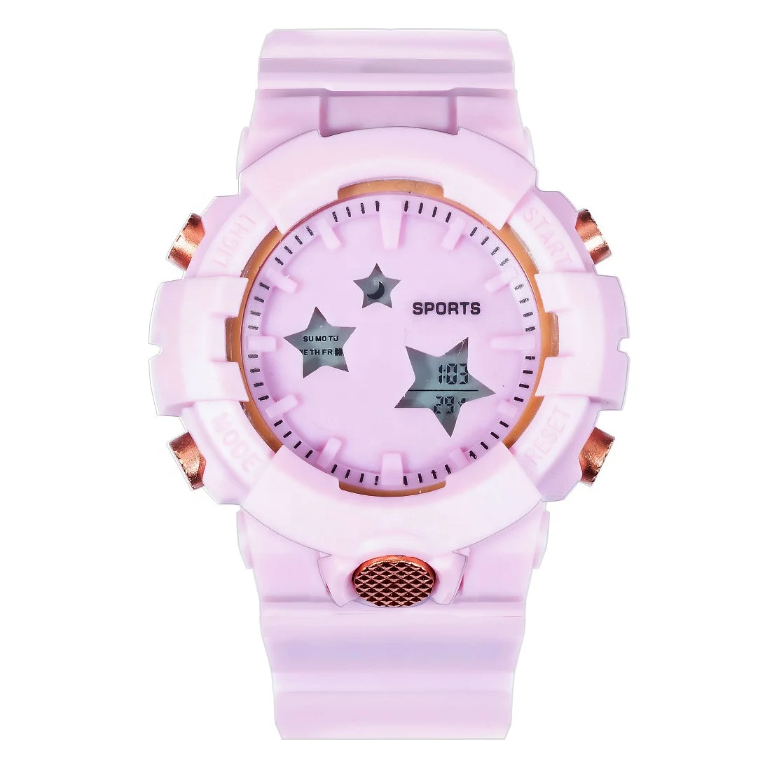 

2021 latest jam tangan pria digial white plastic sportwatch wholesale star ladies sports watches on sale kids girls sports watch