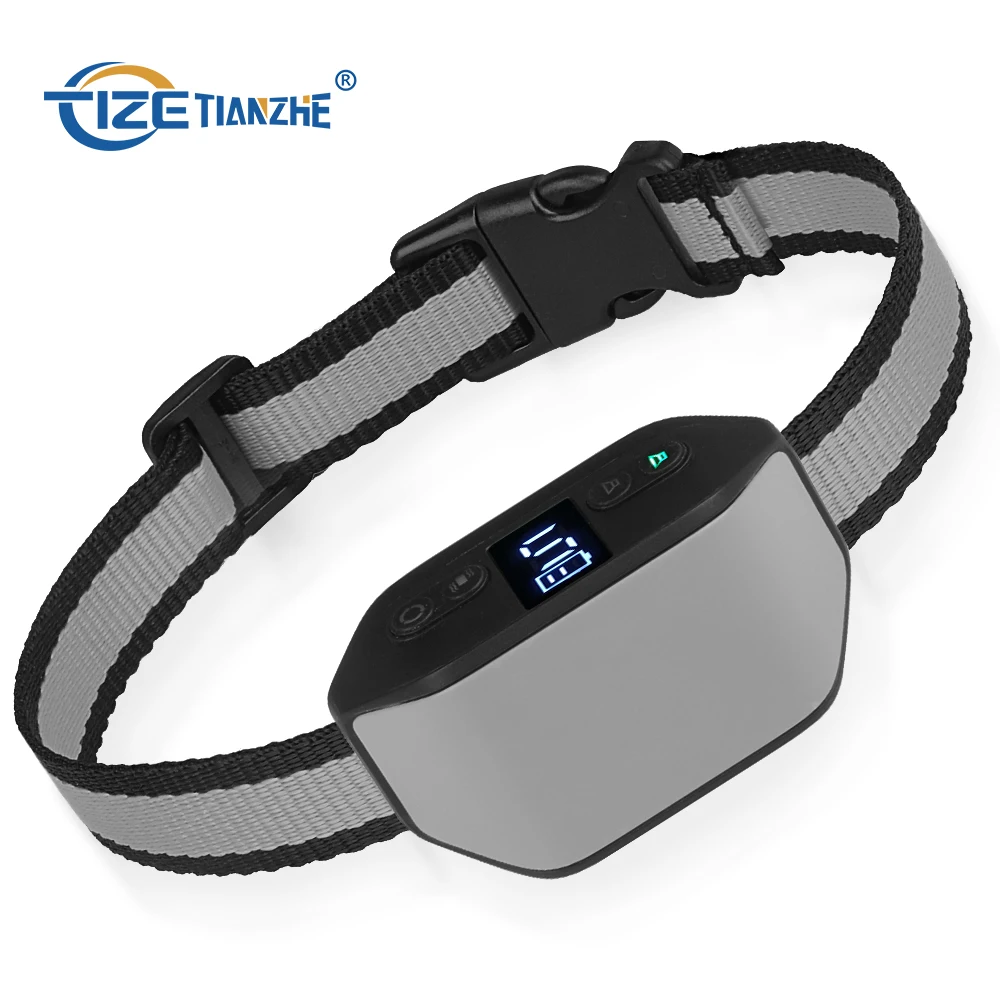 

Tize Waterproof dog rechargeable bark collar dog collar vibration electric shock rechargeable anti dog collar vibration